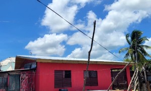 Roof repair donated by CCRP member Monica McNeil and friends