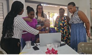 Raffle winners being selected at CCRP 15th anniversary soiree 